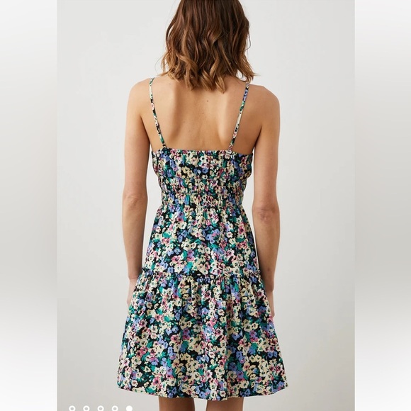 NWT Rails Carmen Multicolor Wildflower Meadow Floral Midi Dress Womens Size Med - Picture 4 of 15